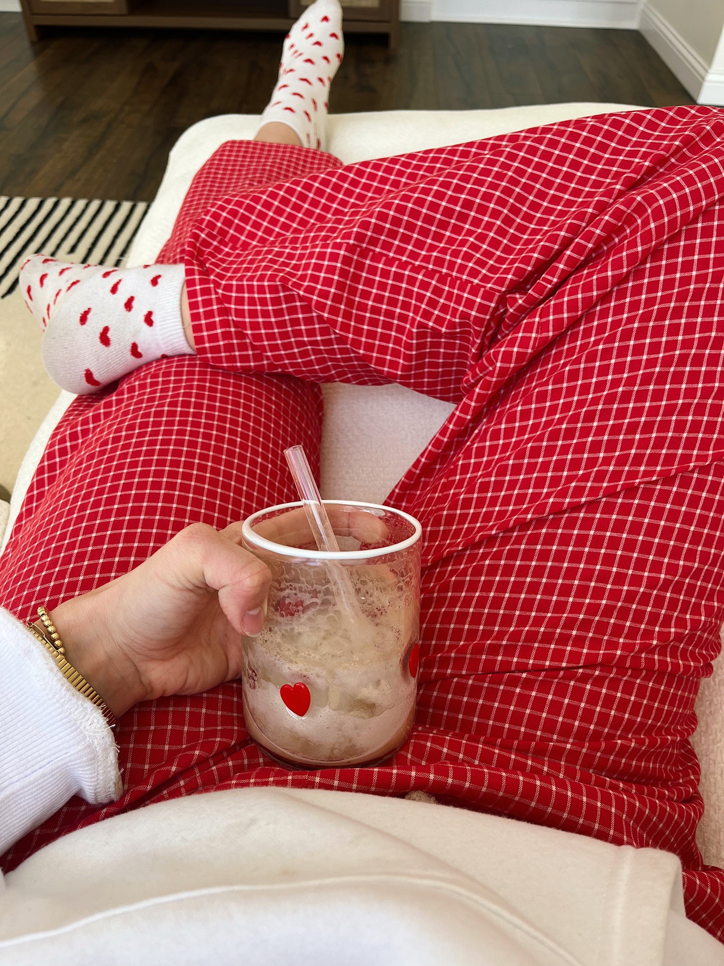 Cherry Check Pants