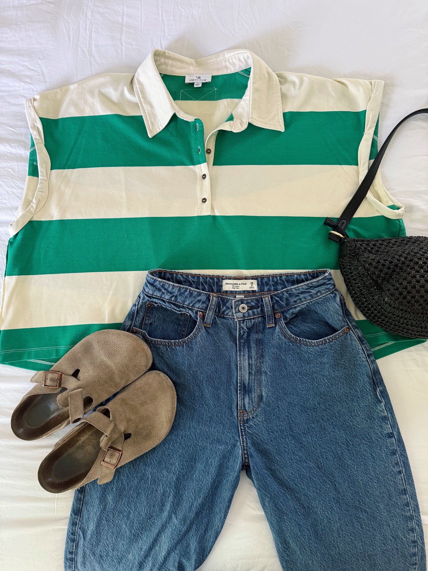 Clover Striped Polo Top