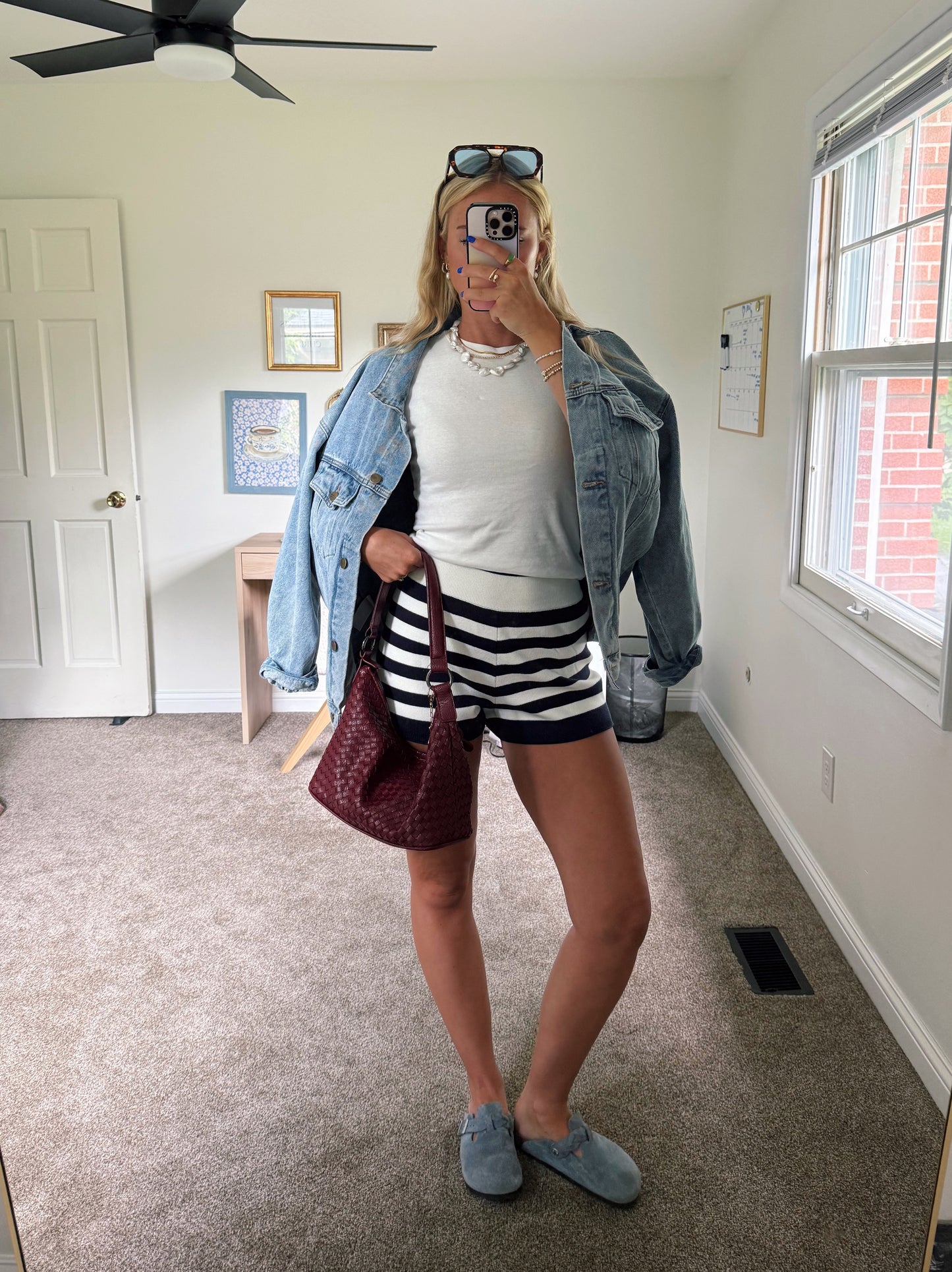 Coastal Knit Shorts- Navy
