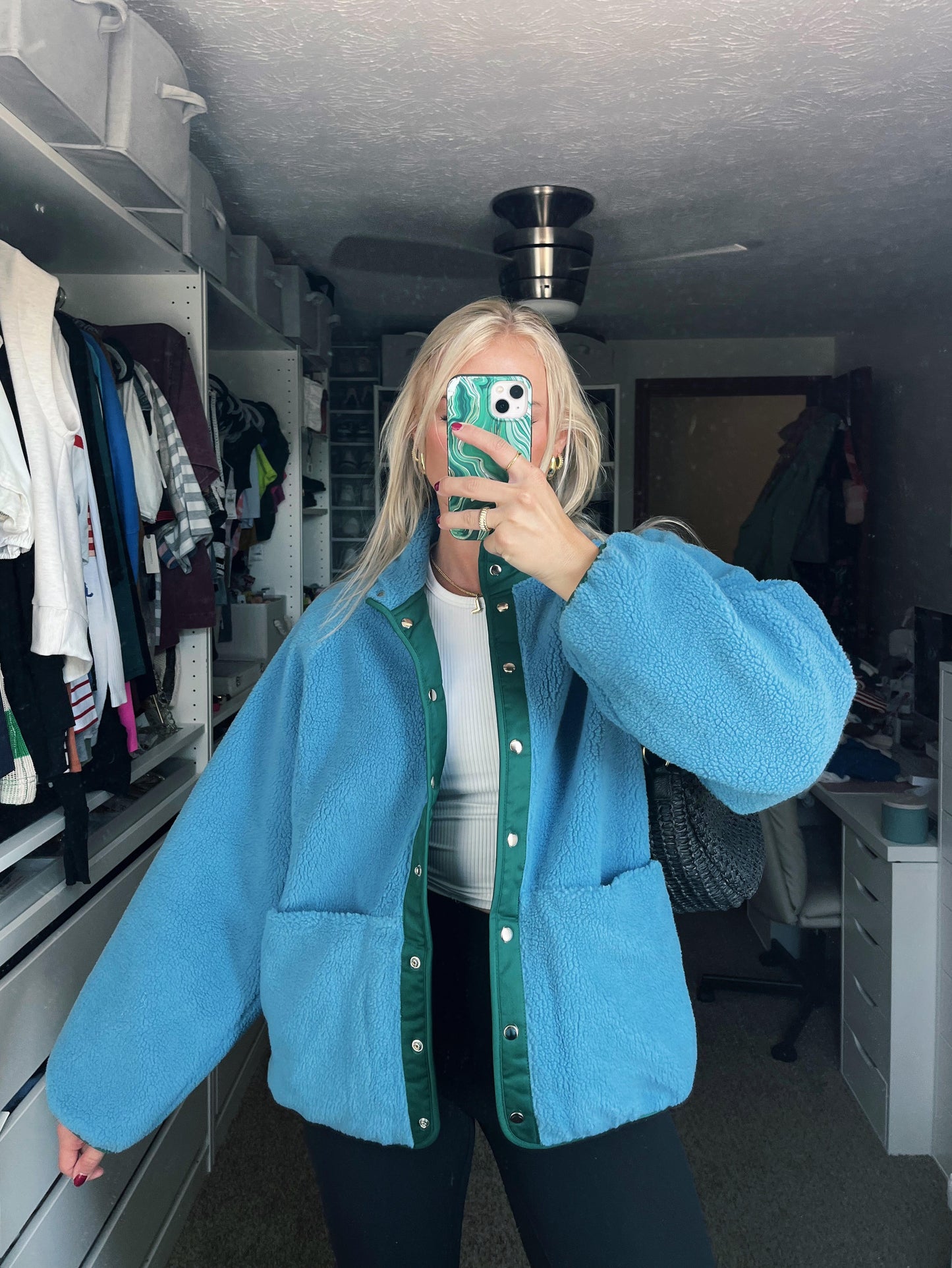 Fall Blues Sherpa Jacket