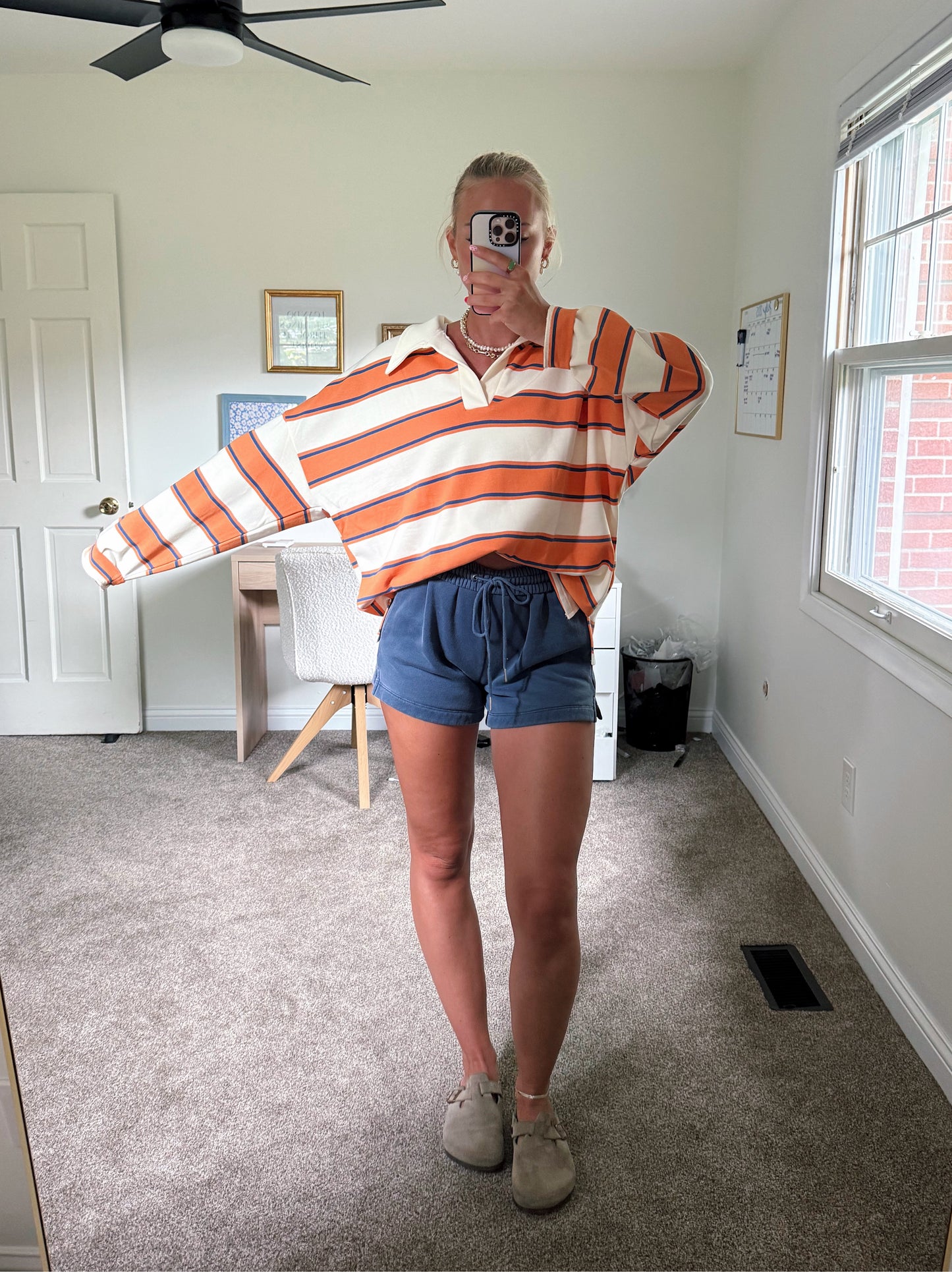Orange Kiss Terry Sweatshirt