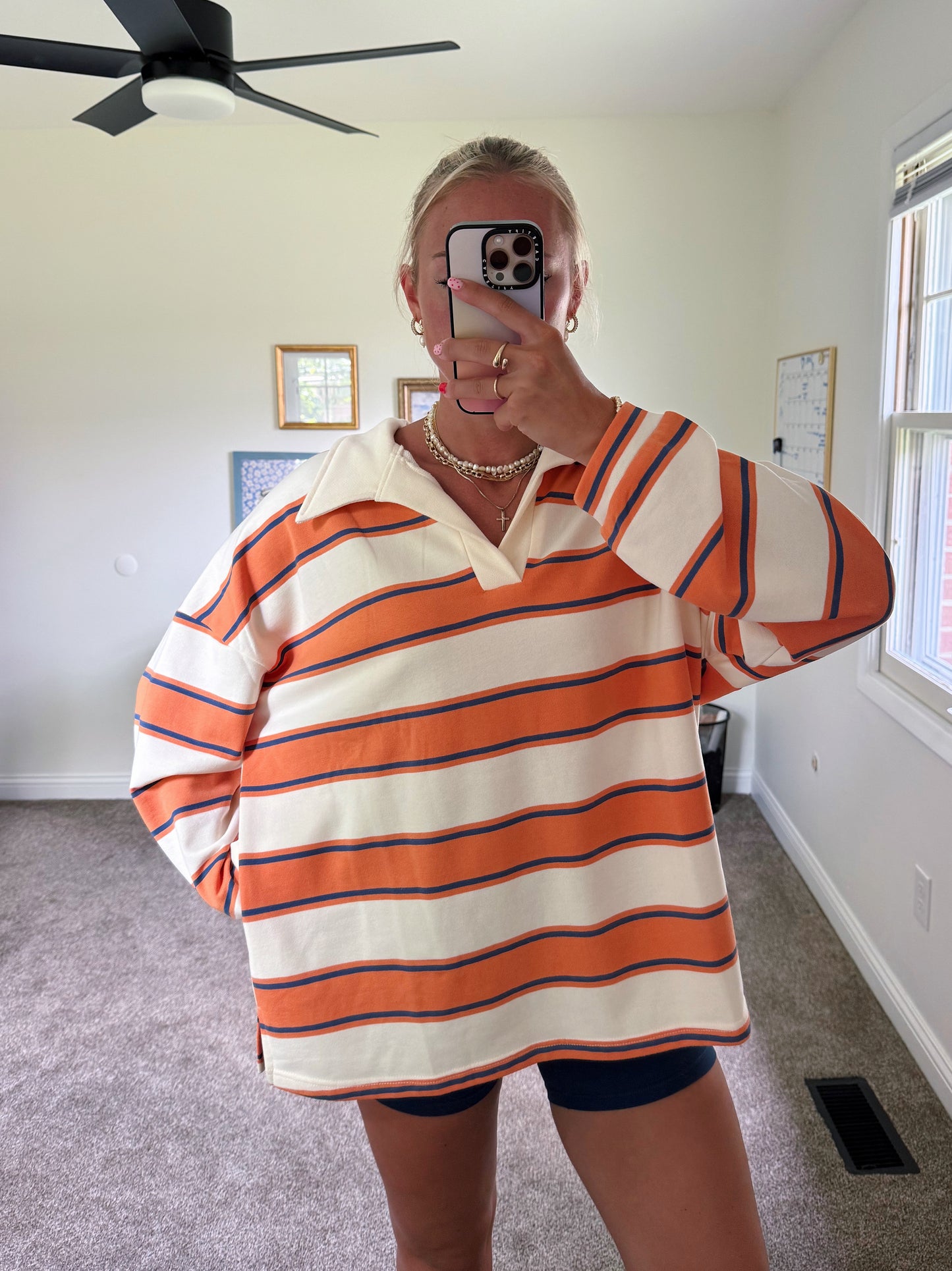 Orange Kiss Terry Sweatshirt