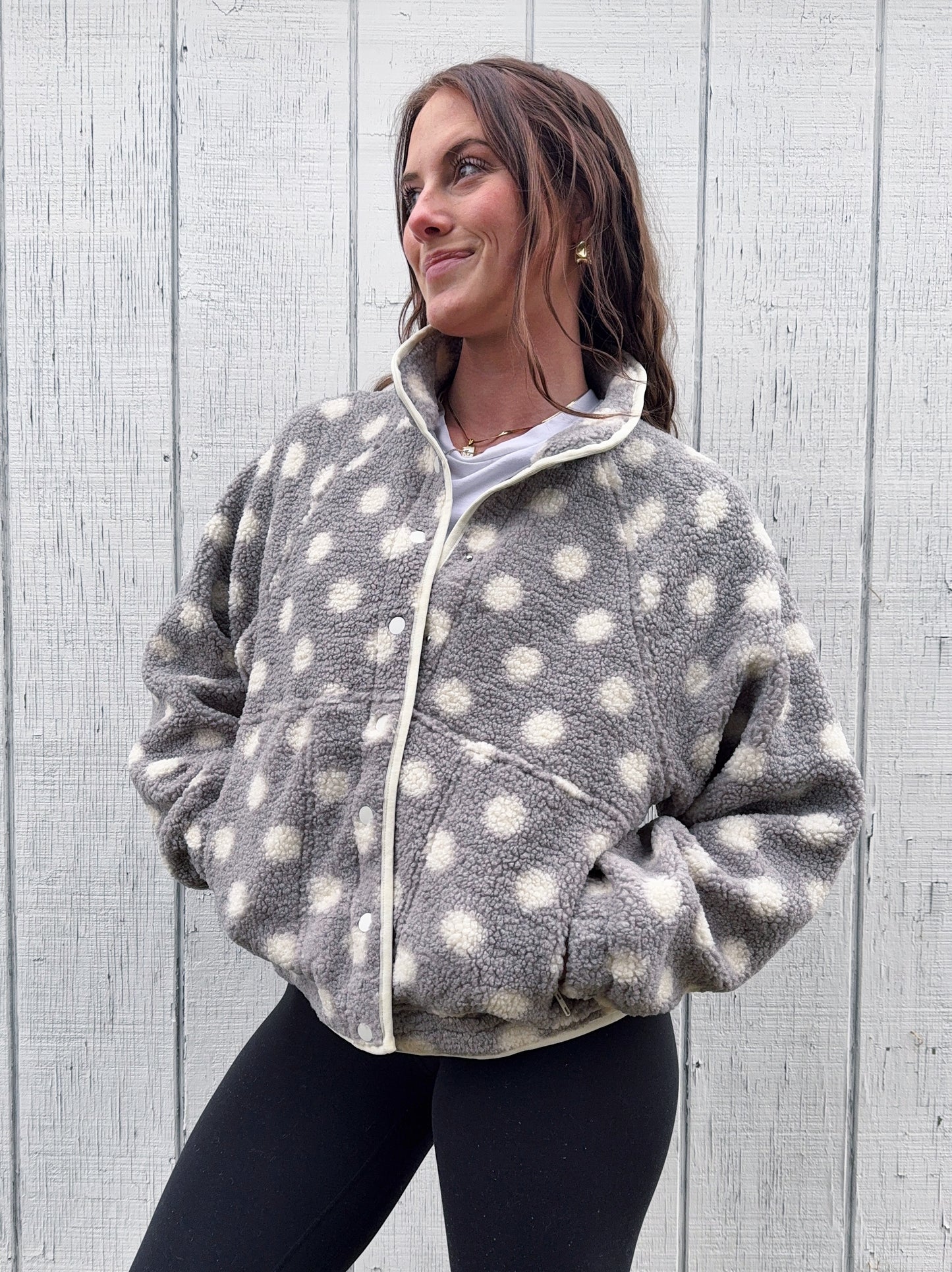 Polka Petal Fleece