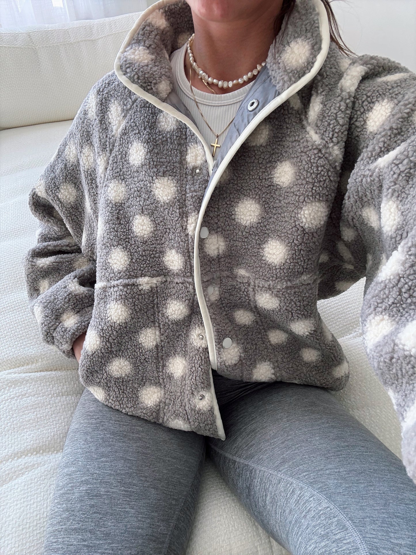 Polka Petal Fleece