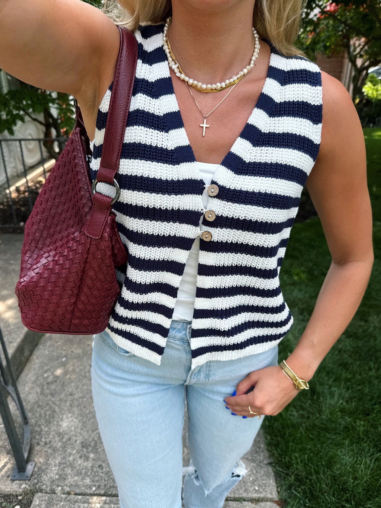 Sail Away Sweater Tank
