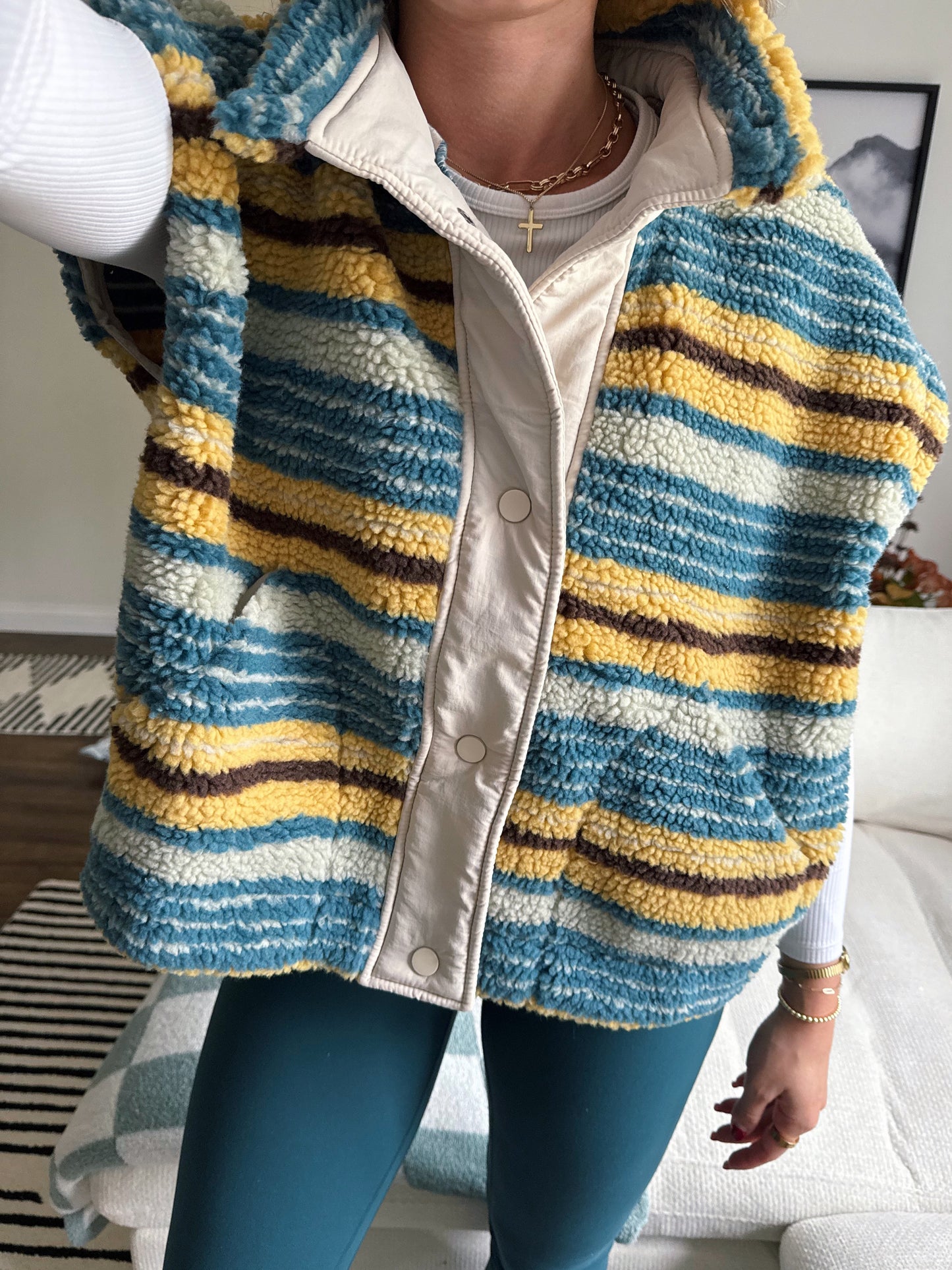 Tealwood Stripes Vest