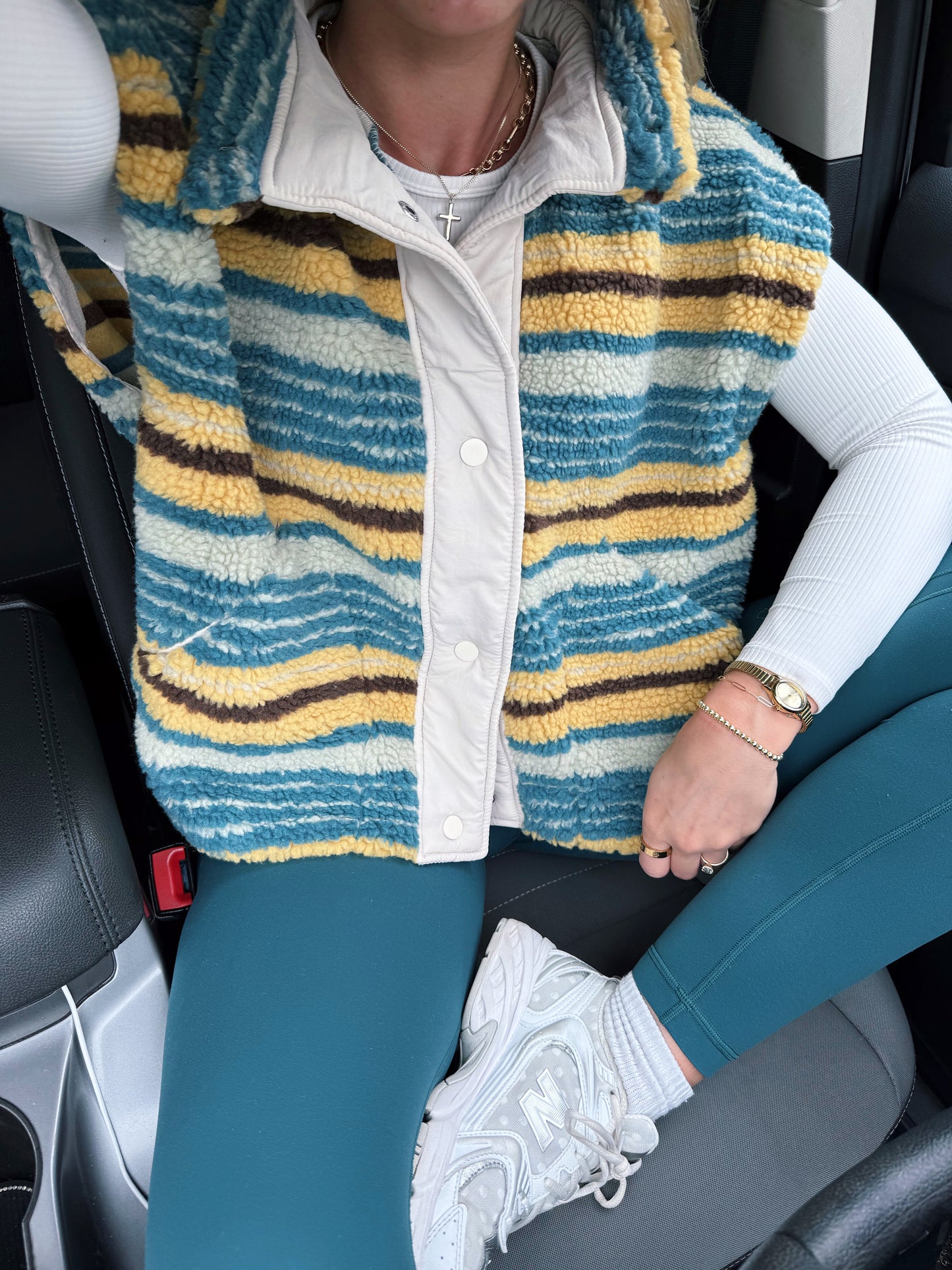 Tealwood Stripes Vest