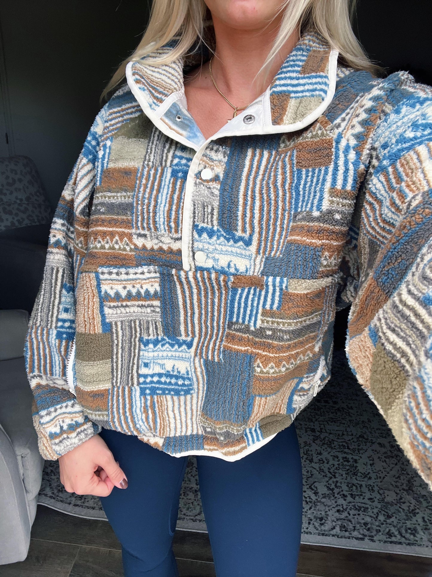 Vintage Patchwork Fleece