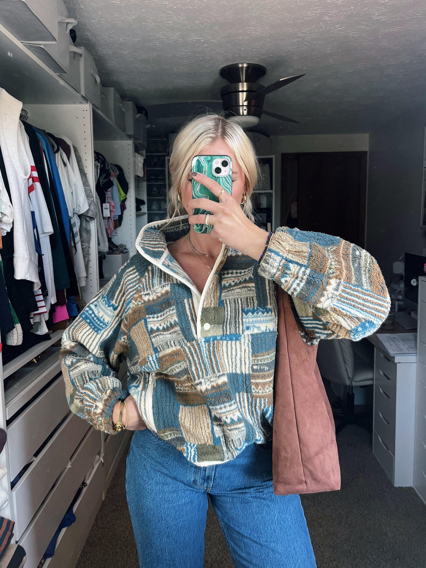 Vintage Patchwork Fleece