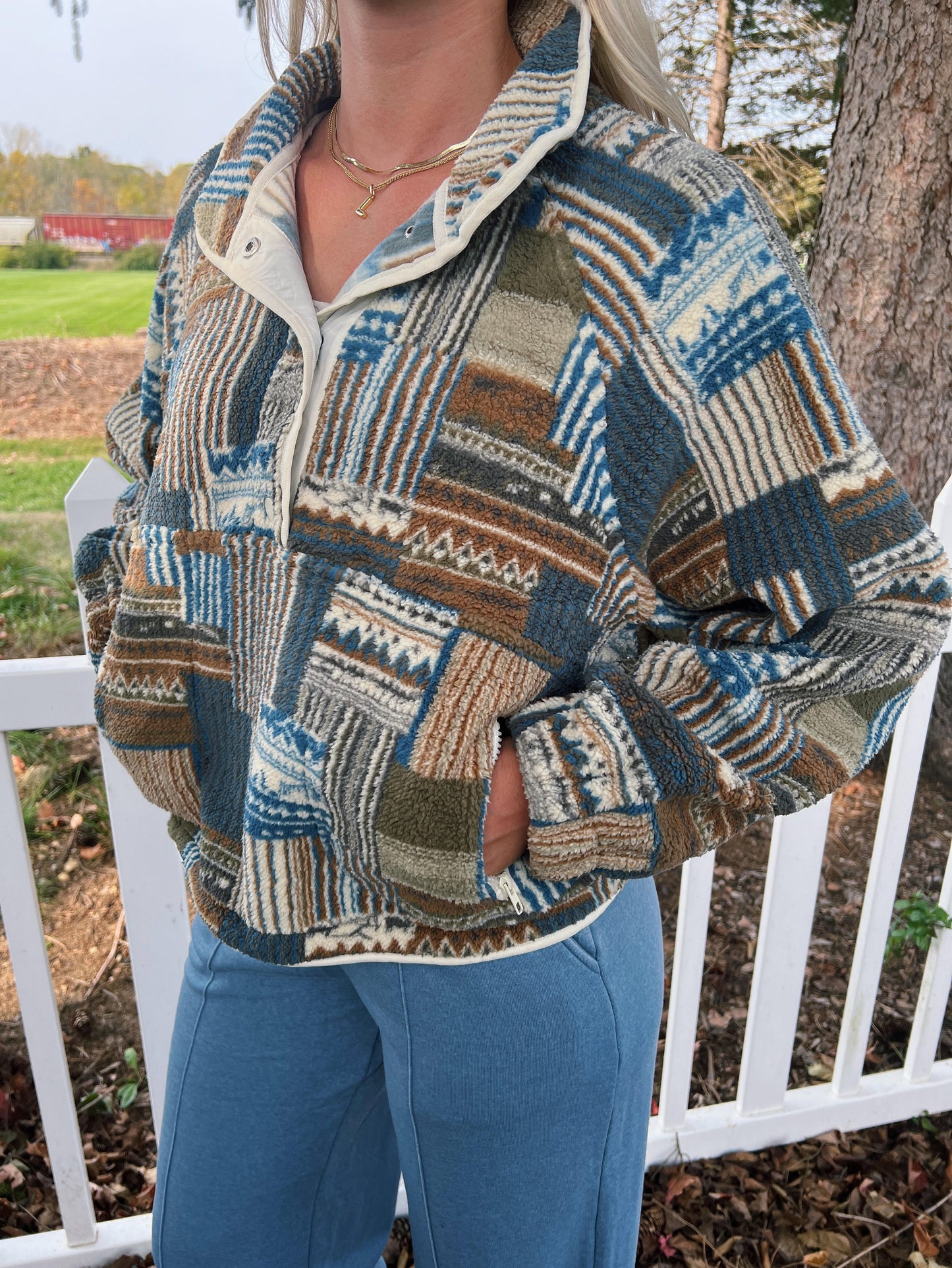 Vintage Patchwork Fleece