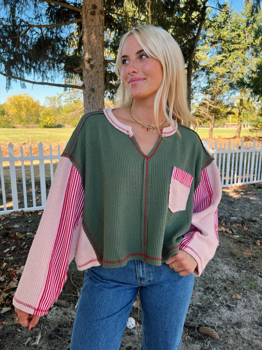 Autumn Blush Thermal Top