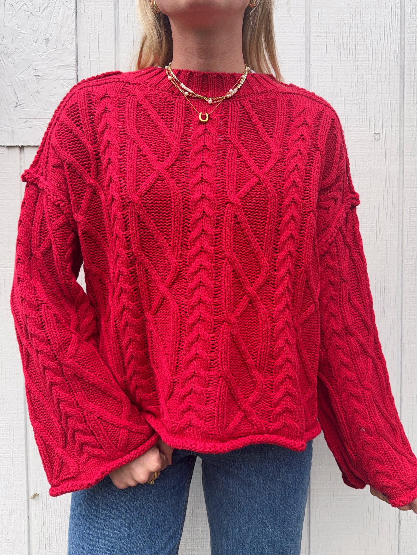 Candy Apple Sweater