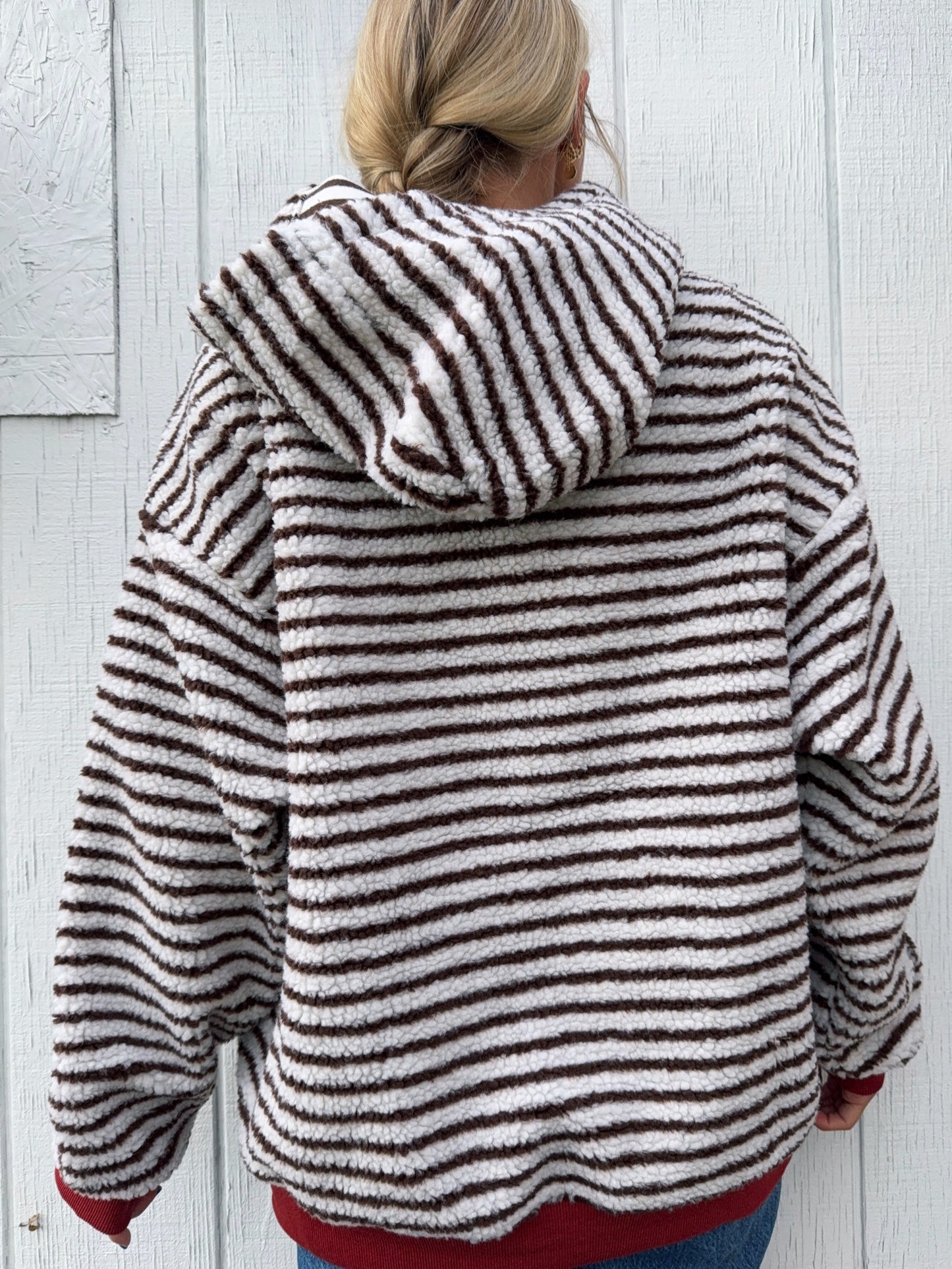 Cinnamon Spice Sherpa Hoodie