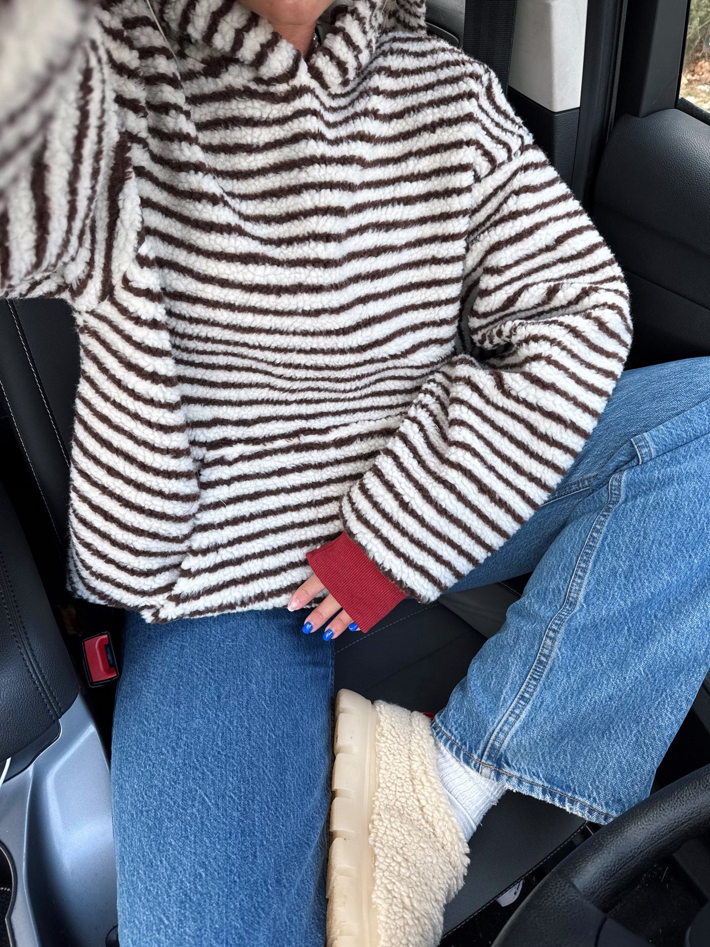 Cinnamon Spice Sherpa Hoodie