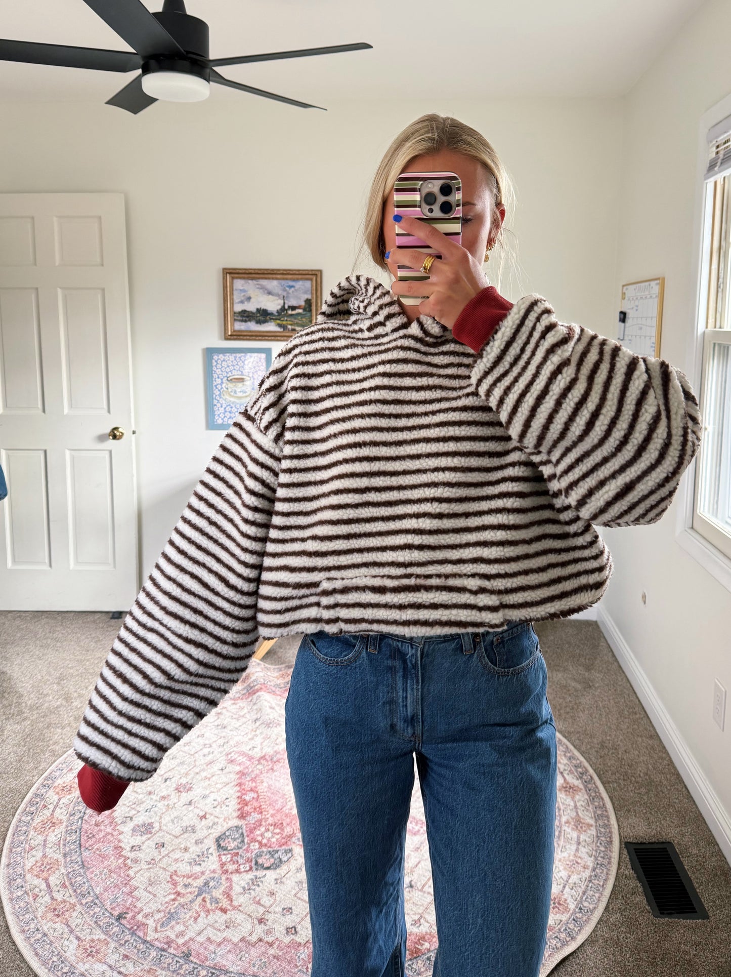 Cinnamon Spice Sherpa Hoodie