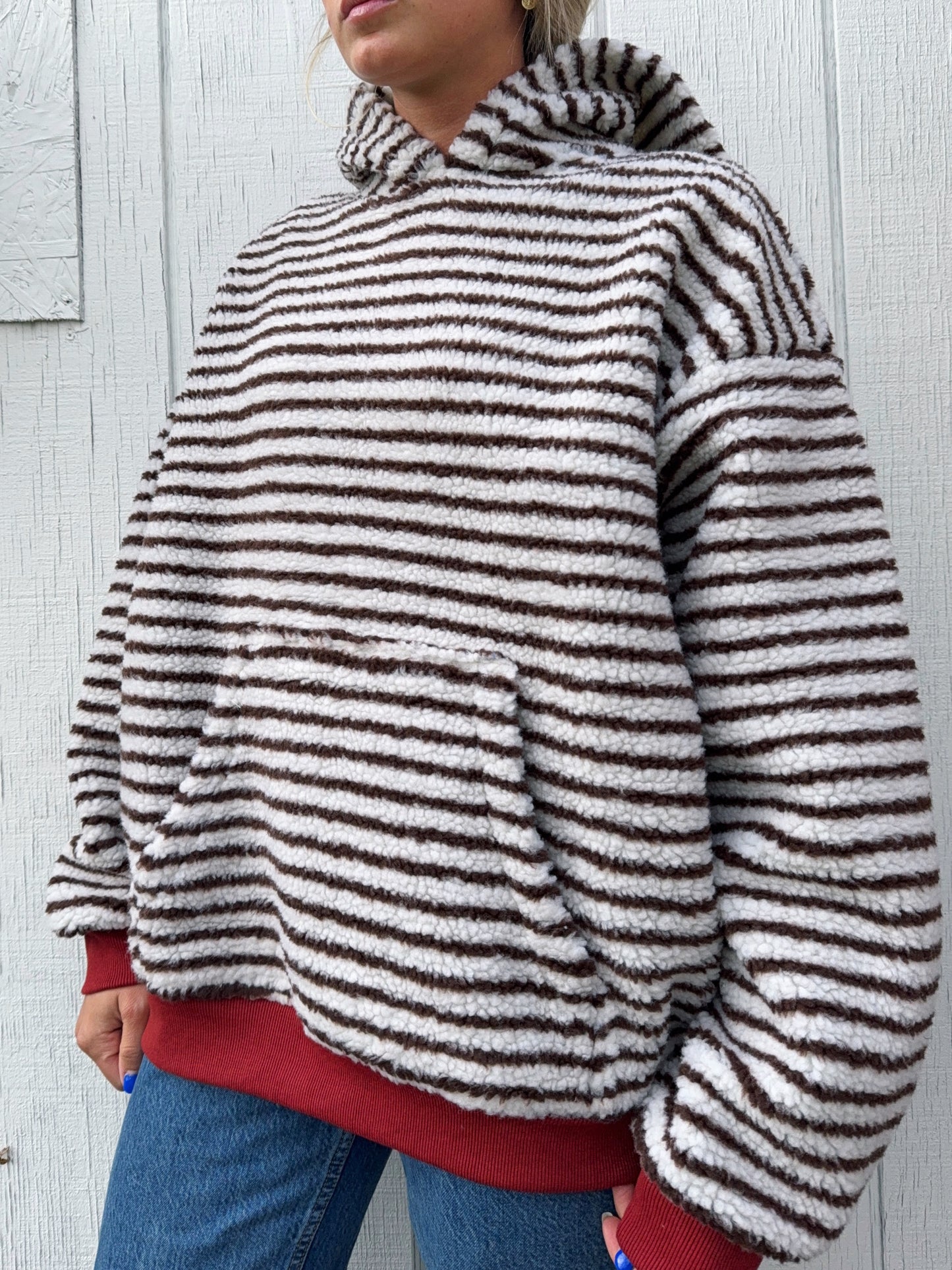 Cinnamon Spice Sherpa Hoodie