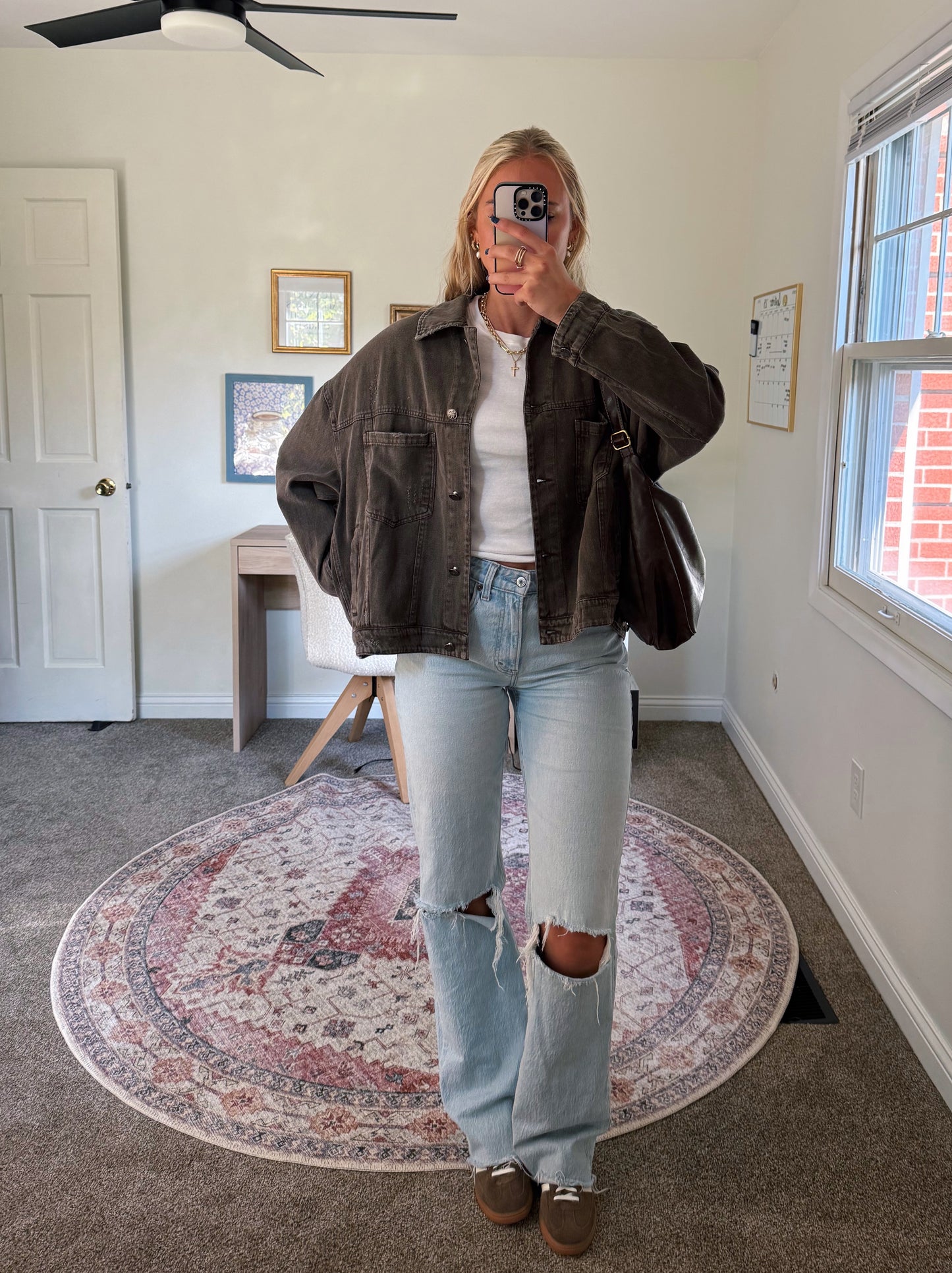 Coffee Bean Denim Jacket