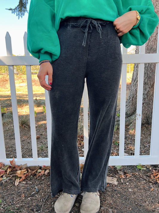 Cozy Cabin Waffle Knit Pants