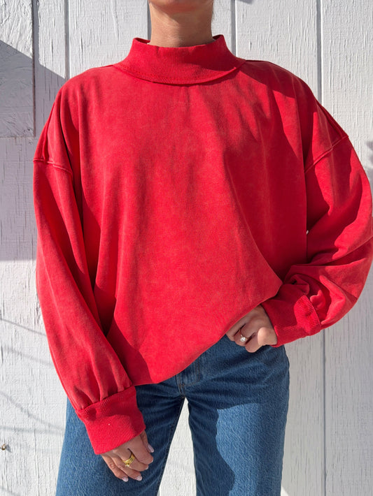 Picking Cherries Mockneck