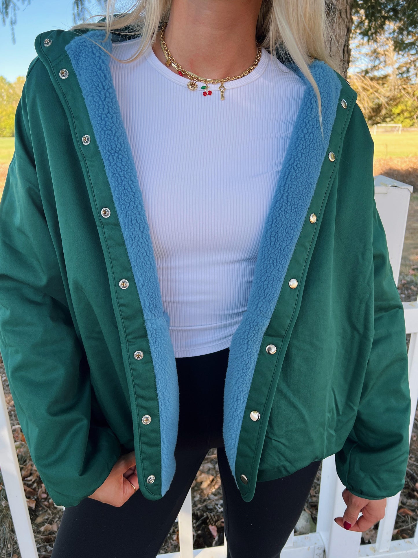 Fall Blues Sherpa Jacket