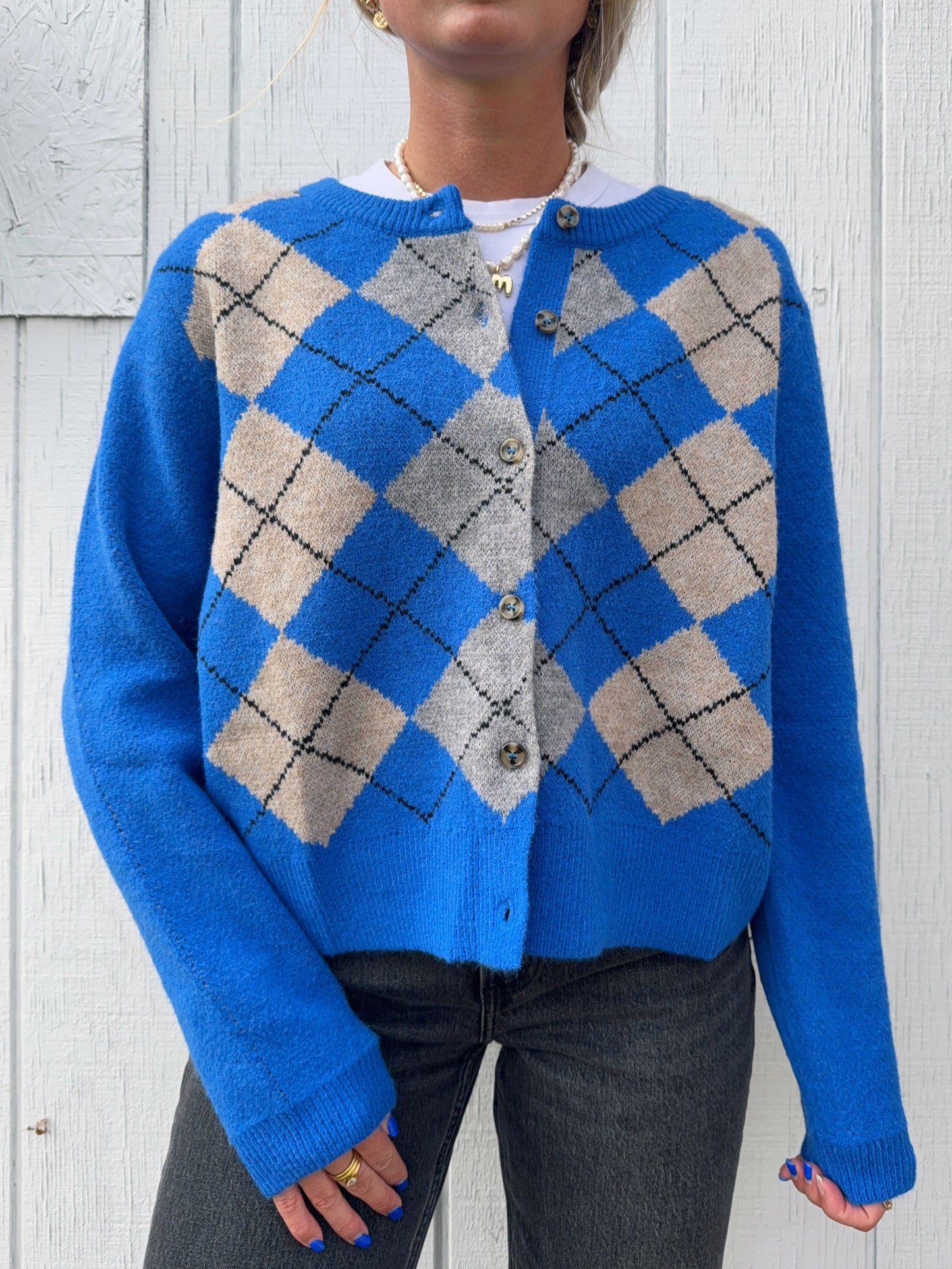 Old School Blues Cardigan