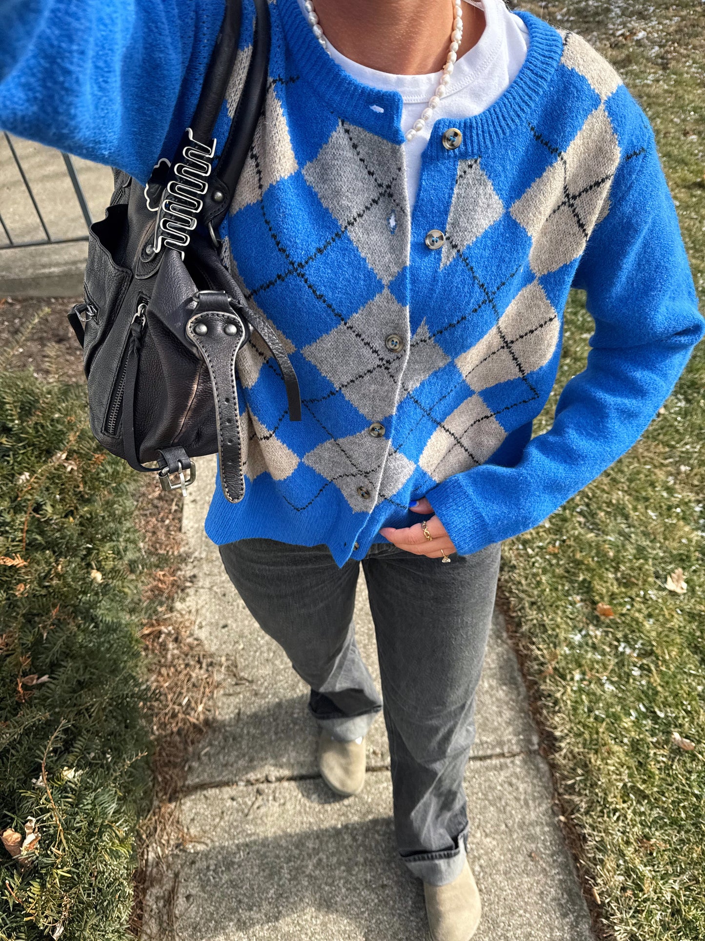 Old School Blues Cardigan