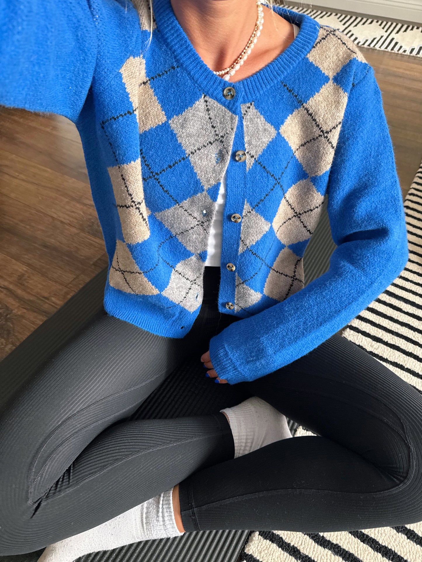 Old School Blues Cardigan