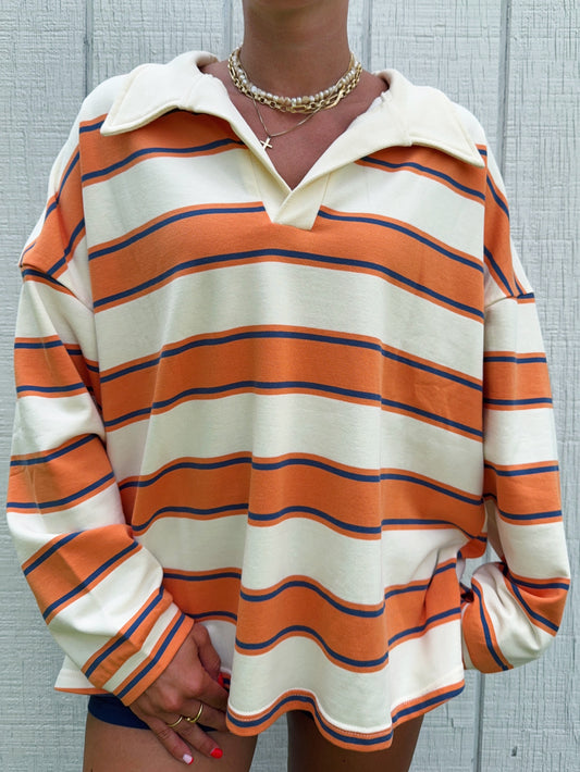 Orange Kiss Terry Sweatshirt