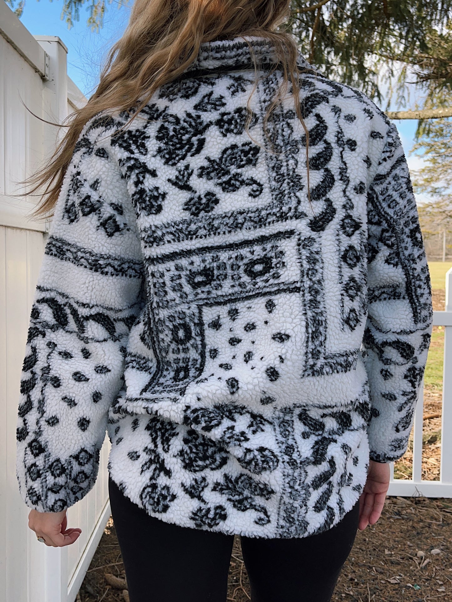 Paisley Panda Sherpa