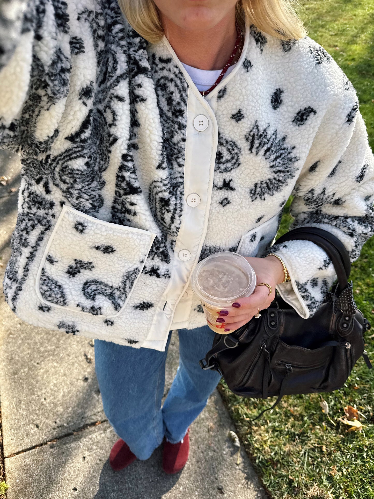 Panda Paisley Sherpa