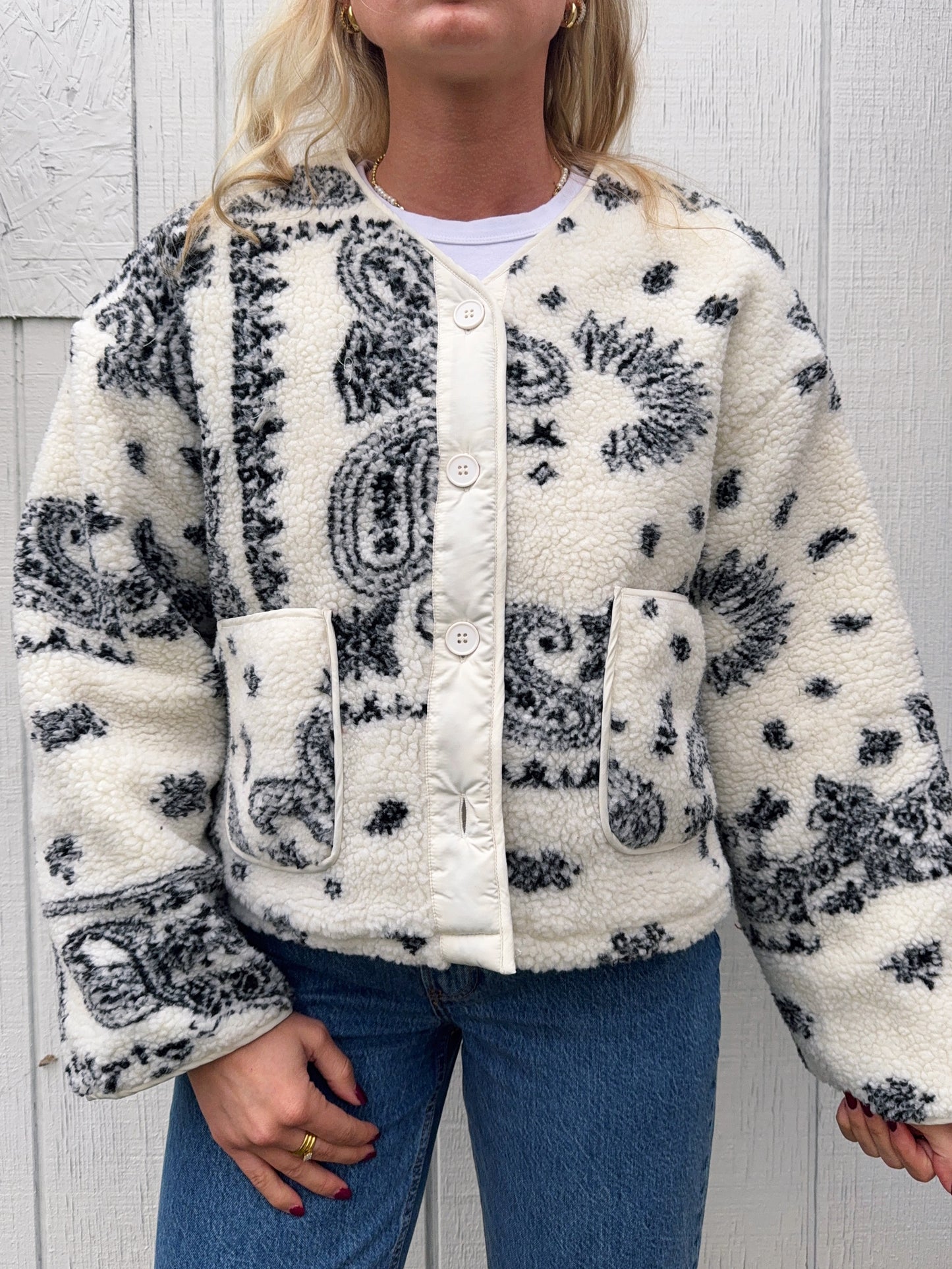 Panda Paisley Sherpa