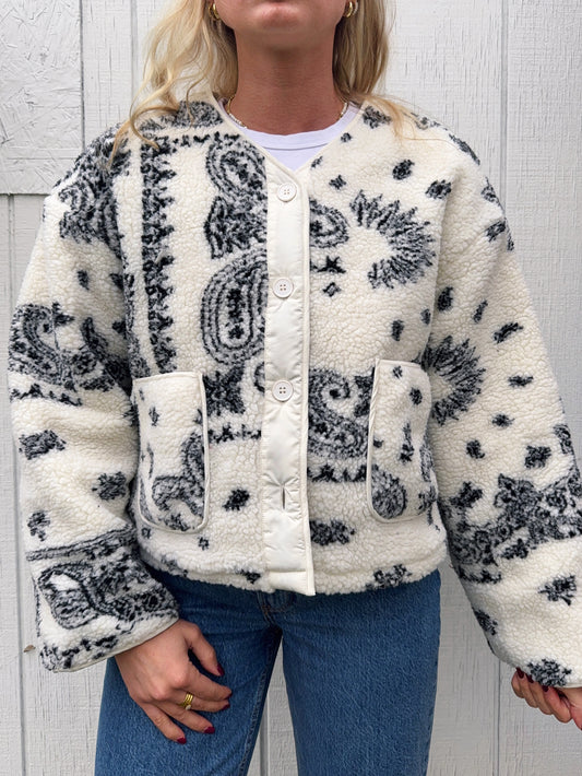 Panda Paisley Sherpa