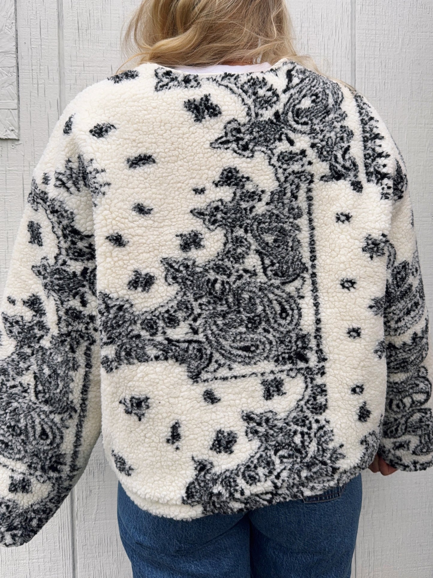 Panda Paisley Sherpa