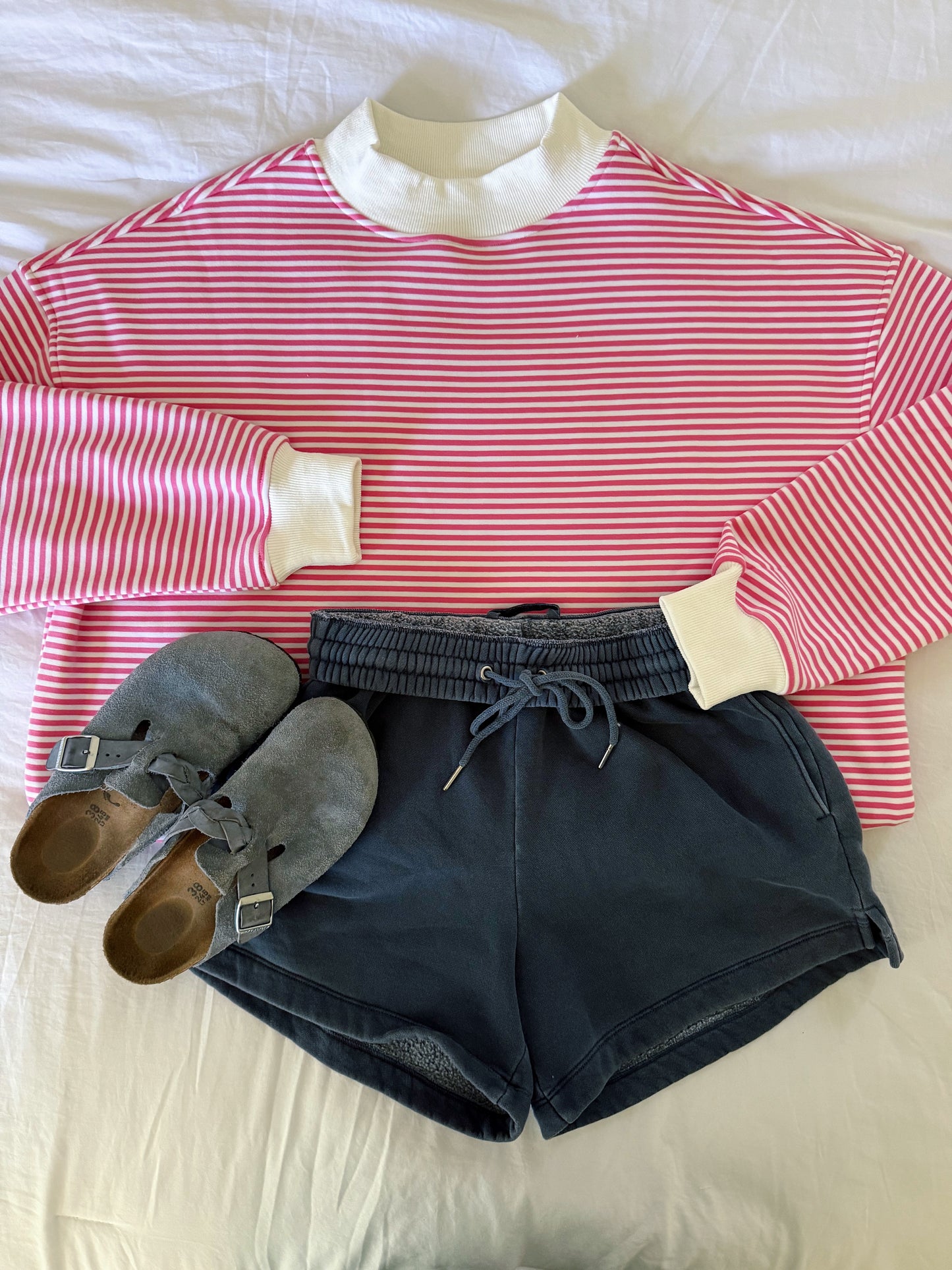 Pink Clouds Mockneck Sweatshirt