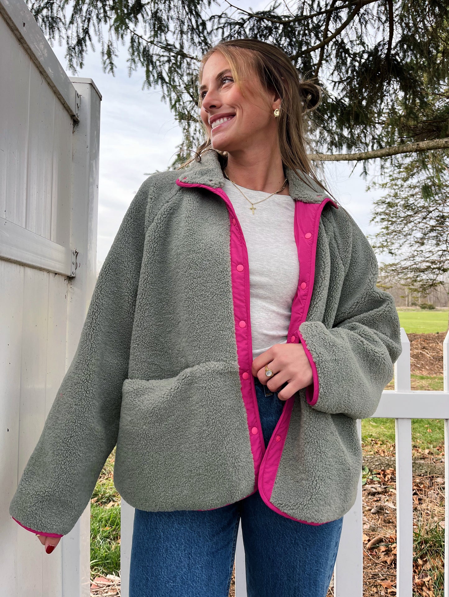 Pink Pine Sherpa Jacket