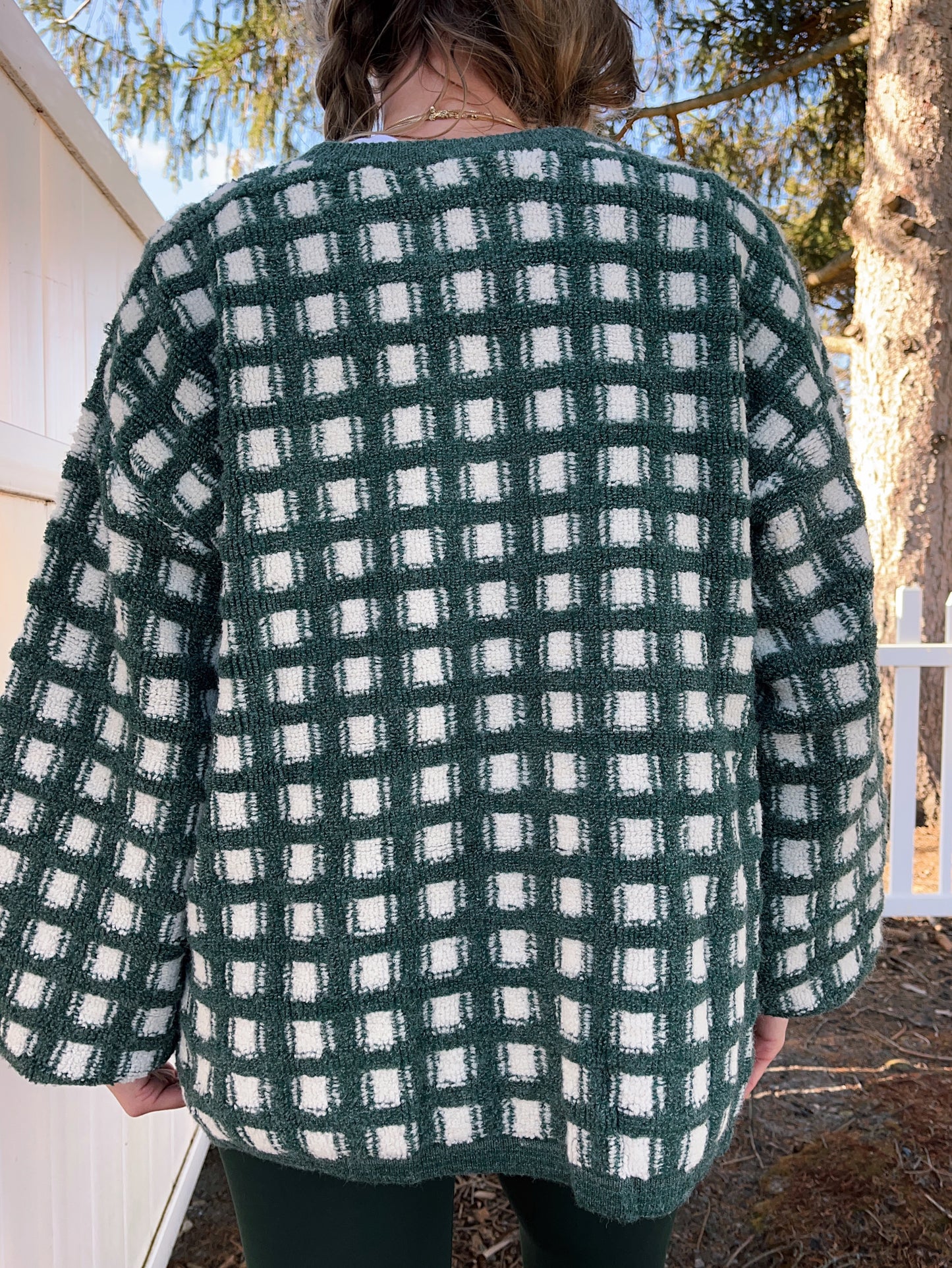 Vintage Cozy Check Sweater