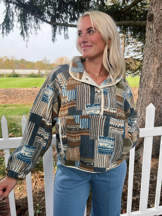 Vintage Patchwork Fleece