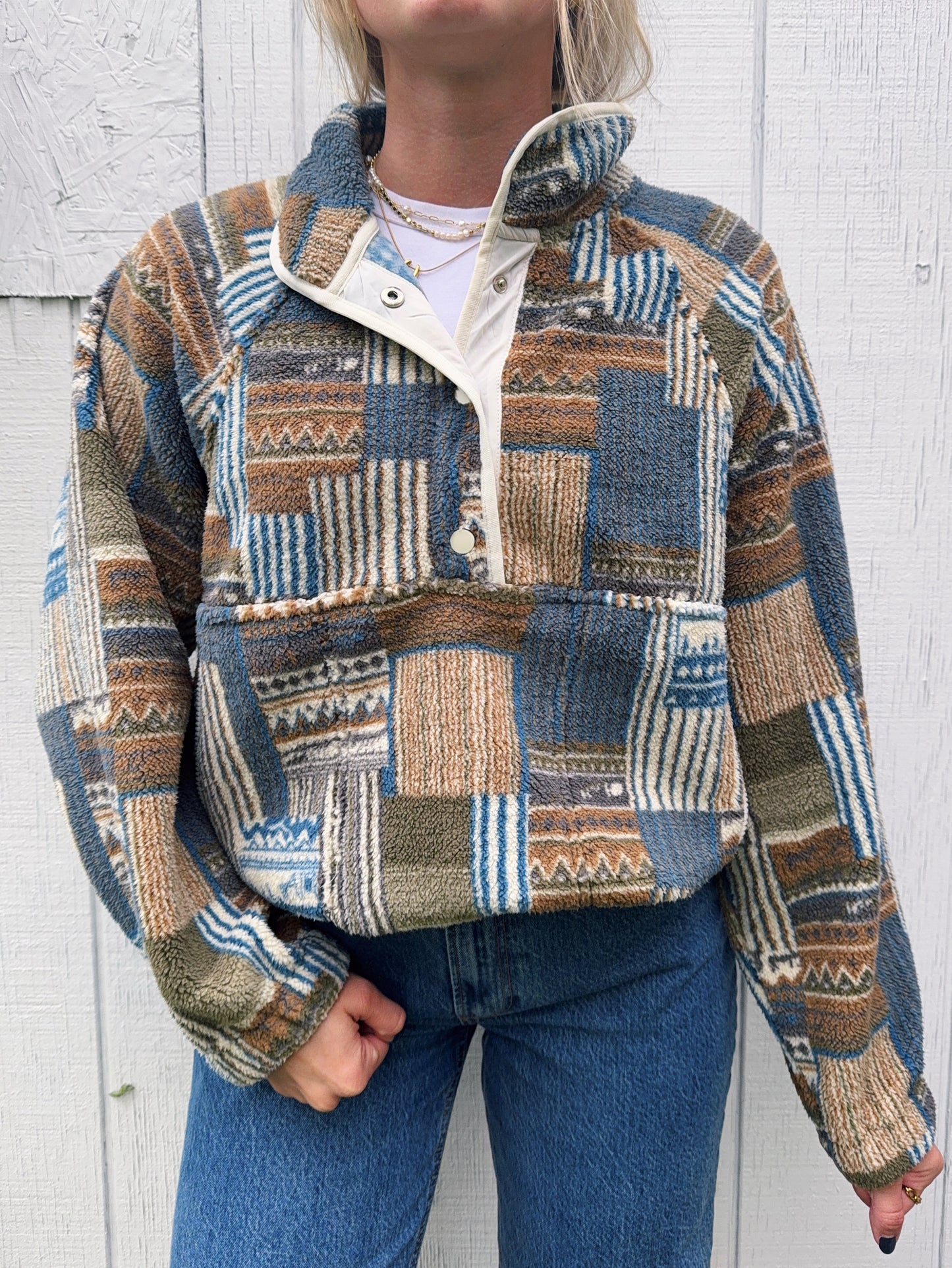 Vintage Patchwork Fleece